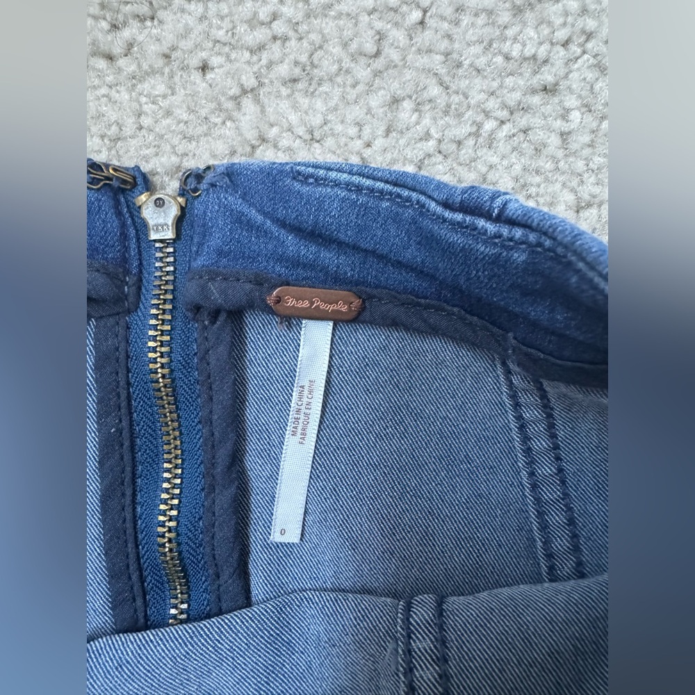 Free People Mini Denim Skirt - Picture 3 of 3